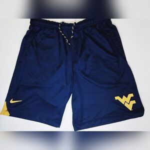 Nike WVU Mountaineers Shorts Men's Large Navy Gold
